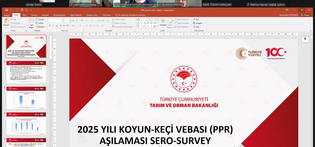 Koyun-Keçi Vebası Aşılama Sonrası Serosurvey Sonuçlarının Değerlendirilmesi
